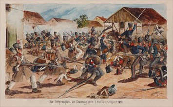 The Battle of Möckern on April 5, 1813.