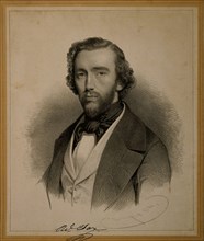 Portrait of Adolphe Sax (1814-1894).