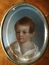 Portrait of the poet Alexander Sergeyevich Pushkin (1799-1837) as child.
