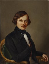 Portrait of the author Nikolai Gogol (1809-1852).