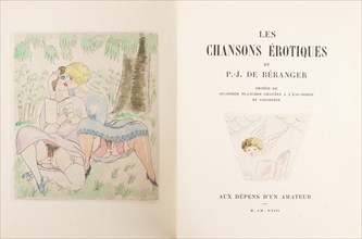 Frontispiece to Les chansons érotiques by Pierre-Jean de Béranger.