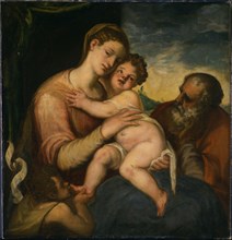 The Holy Family with John the Baptist.