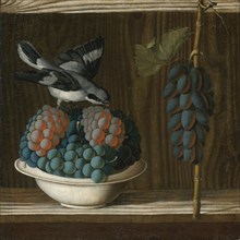 Still Life with Grapes and a gray shrike (Allegory of Painting).