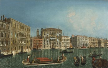 The Grand Canal with Palazzo Foscari and Palazzo Balbi.
