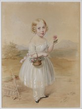 Portrait of a Girl With Rose In Her Hand.