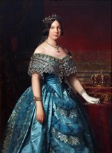 Portrait of Isabella II of Spain.