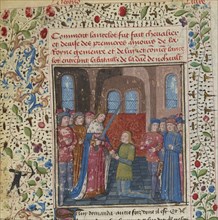 The Investiture of the Knight. From: Lancelot du Lac.
