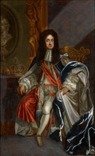 Portrait of Charles II of England (1630-1685), in the robes of the Order of the Garter.