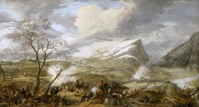 The battle of Rivoli on 14 January 1797 (Detail).