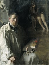 Self-portrait with Model.