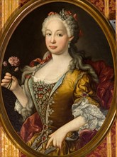 Portrait of Infanta Barbara of Portugal (1711-1758).