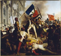 Battle outside the Hôtel de Ville, 28 July 1830.