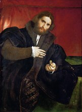 Portrait of a Man with a golden animal claw (Leonino Brembate).