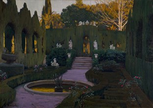 The Monforte gardens (Jardines de Monforte), 1917.