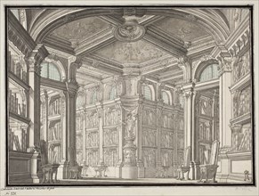 Design for the interior decoration of a Library, Mid of the 18th cen..