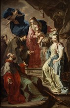 Virgin Mary with Four Saints, ca 1735.