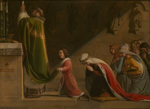 Saint Ludmila and Saint Wenceslaus during the Mass, 1837.