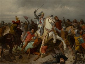 John of Bohemia in the Battle of Crécy, 1860.