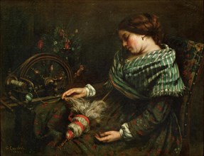 The Sleeping Spinner (La fileuse endormie), 1853.