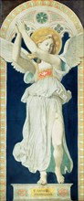 The Archangel Raphael. Cardboard for the windows of the Chapel of St. Ferdinand, 1842.