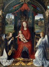 Virgin and Child with Angels. Central Panel of the Pagagnotti Triptych, c. 1480.