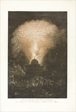 Fuoco Artificiale detto la Girandola (The Fireworks above Castel Sant'Angelo), ca. 1783.