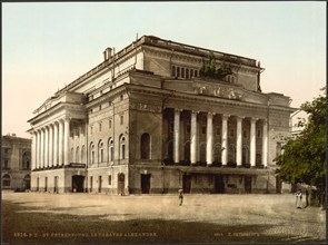 The Alexandrinsky Theatre in Saint Petersburg, 1890-1900.