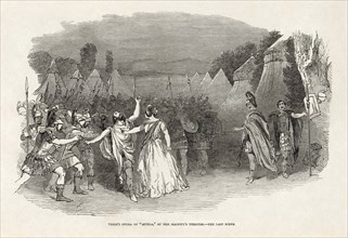 Opera Attila by Giuseppe Verdi at Her Majesty's Theatre, London. From The Illustrated London News of