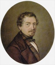 Portrait of the librettist Salvatore Cammarano (1801-1852), .