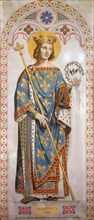 Saint Louis IX of France. Cardboard for the windows of the Chapel of St. Ferdinand, 1842.