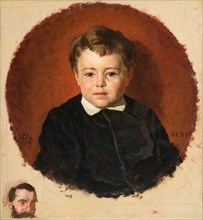 Portrait of Andrey Savvich Mamontov (1869-1891) as child, 1872.