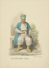 Kazan Tatar Man of 1830 (From the series Clothing of the Russian state), 1869.
