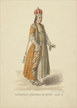 Kazan Tatar Girl in Fur Coat of 1830 (From the series Clothing of the Russian state), 1869.