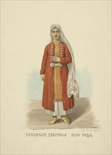 Kazan Tatar Girl of 1830 (From the series Clothing of the Russian state), 1869.