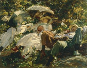 Group with Parasols, 1904-1905.