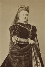 Marie Sasse (1834-1907) as Elisabeth de Valois, in Opera Don Carlos by Giuseppe Verdi. Paris, Théâtr