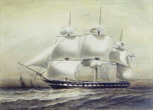 Frigate Pallada, 1847.