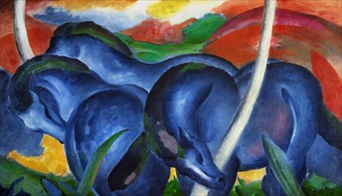 The Large Blue Horses, 1911.