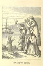 Emigrants Leave Ireland. From Illustrated History of Ireland by Mary Frances Cusack, 1868.
