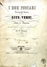 I due Foscari. Quartetto per due Violini, Viola e Violoncello, 1844.