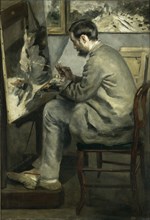 Frédéric Bazille at his easel, 1867.
