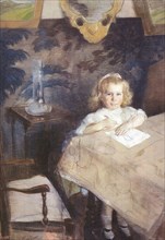 Portrait of Marina Nikolayevna Gritsenko (1901-1971) as Child, 1905.