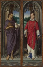 Saint John the Baptist and Saint Lawrence (Panels of the Pagagnotti Triptych), c. 1480.