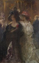 Two elegant ladies, 1910.