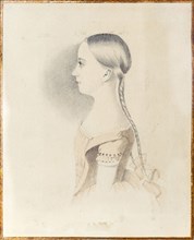 Portrait of Maria Alexandrovna Pushkina (1832-1919), 1844.