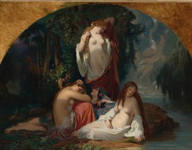 Les baigneuses (Les filles de la source), ca 1842.