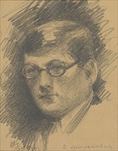 Portrait of the composer Dmitri Shostakovich (1906-1975), 1935.