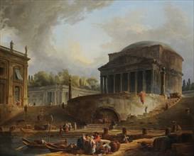 The Porto di Ripetta in Rome, 1766.