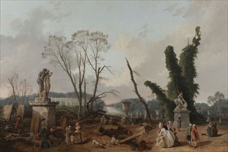 View of the Tapis Vert at Versailles, 1777.