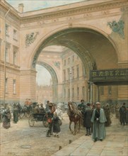The Arch of the General Staff Building in St. Petersburg.